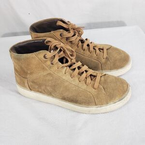 UGG Cali Sneaker High Top Antelope (Khaki) Suede Lace Up  Shoes Mens US 10.5